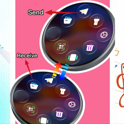 Insignia Electrónica Ebadge con Soporte para Colgar, Imagen y Video, Súper Larga Duración, Transmisión Bluetooth, Insignia de Anime y Animación