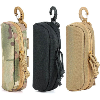 Estuche táctico MOLLE para gafas, caja protectora a prueba de golpes para caza, gafas de sol portátiles para exteriores, Case-1000D de nailon