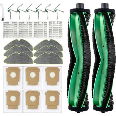CKFAM-Piezas de repuesto para robot aspirador Irobot Roomba 115 Combo / 115 Combo+: cepillos giratorios, filtros, almohadillas d