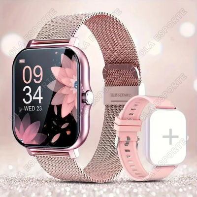 Reloj Inteligente 2026 con Bluetooth, Notificaciones, Monitoreo de Salud, Podómetro, IP68, para Hombres y Mujeres, Compatible con Android e iOS