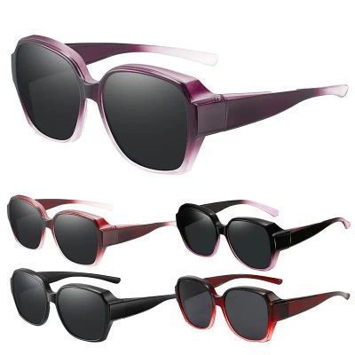 Gafas de sol polarizadas con ajuste, gafas de sol Fitover Wrap Around, gafas de sol Anti-UV, gafas Unisex, gafas de sol de viaje al aire libre