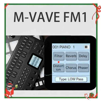 Pedal de Efectos M-Vave Fm-1, Sintetizador Bluetooth Portátil Fm1, Batería de 12h, 6 Altavoces, Midi, 32 Algoritmos, 128 Preajustes Integrados