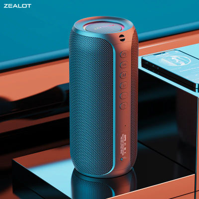 Altavoz Bluetooth portátil ZEALOT-S32MAX, resistente al agua IPX5, caja de sonido potente, graves estéreo para exteriores, altavoz de seguimiento musical, 20W