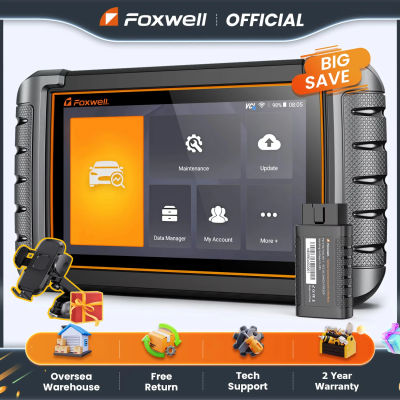 FOXWELL-herramienta de diagnóstico de coche NT809BT, escáner automotriz OBD2 con Bluetooth, todos los sistemas de prueba bidirec