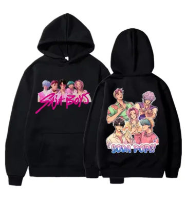 Saja-Sudadera con capucha de cazadores de demonios para niños, sudadera Harajuku de manga larga, sudaderas con capucha de moda para niñas, ropa para bebés, traje para niños