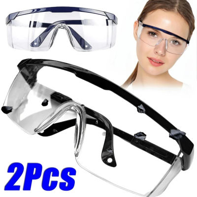 Gafas de seguridad para el trabajo antisalpicaduras, gafas protectoras para los ojos, gafas protectoras industriales a prueba de polvo y viento, gafas para ciclismo, 2 uds.