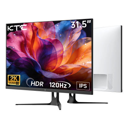 Monitor de computadora KTC de 32 pulgadas, resolución 2K, QHD (2560 x 1440), 120 Hz, con panel IPS, tecnología Adaptive Sync, HDR10, HDMI/DP, inclinación ajustable, compatible con VESA, monitor para