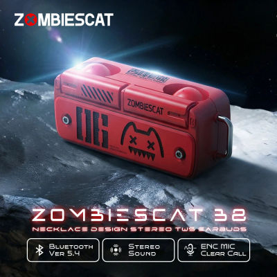 Audífonos Inalámbricos Zombis Cat B8 TWS con Diseño de Collar, Bluetooth 5.4, Reducción de Ruido ENC para Llamadas, con Micrófono