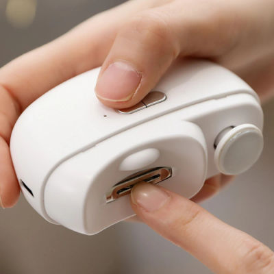 Cortauñas Eléctrico con Función de Pulido y Lijado, Recargable, con Luz, para Bebés y Adultos