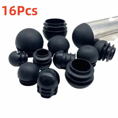 Tapón de tubo redondo de plástico, tapas de extremo de tubo de 13-38mm, cubierta antideslizante para patas de silla, cubierta antipolvo, almohadilla protectora de suelo, accesorios para muebles, 16