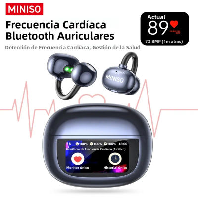 MINISO MS212 auriculares Bluetooth V6.0 OWS auriculares con Clip para la oreja auriculares inalámbricos cómodos AI traductor Monitor cardíaco