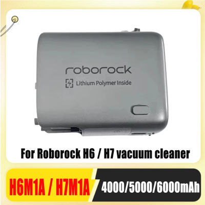 Batería de Alta Calidad H6M1A H7M1A 22.2V 6000mAh para Aspiradora Roborock H6 H7, Batería de Repuesto Nueva