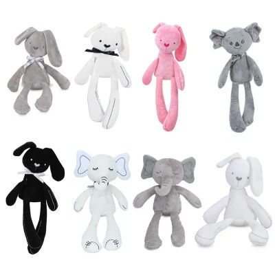 Muñeco de conejo bonito de 42CM para bebé, juguetes de peluche suaves para niños, apaciguador, cuna para dormir, Animal relleno, juguetes para bebés, regalo de cumpleaños