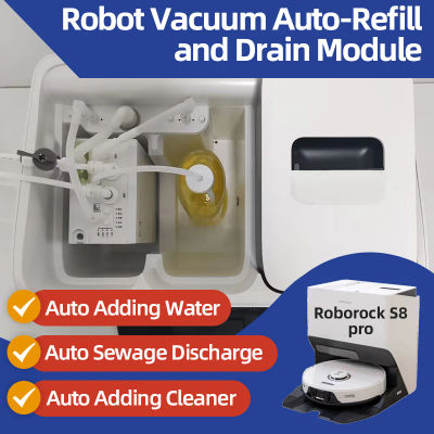 Kit de Cambio de Agua para Robot Aspirador Roborock Saro 20 10 S8 S7 Q Revo, Módulo de Accesorios para Relleno y Drenaje Automático de Agua