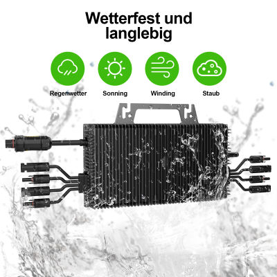 Microinversor Solar de 2400W MPPT de Onda Pura con Conexión a Red Sukflow WiFi para Sistema de Paneles Solares, Planta de Energía para Balcón y Uso Doméstico 2400 W