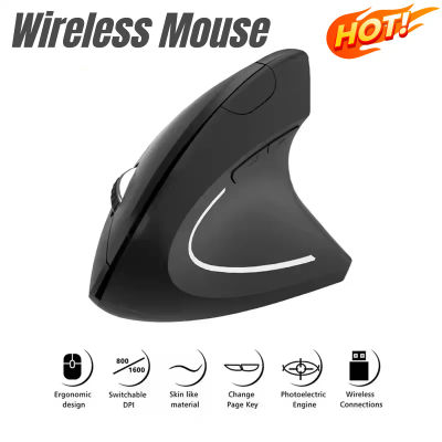 Nuevo Ratón Vertical Inalámbrico Bluetooth Recargable, Agarre Lateral Personalizado, Ergonómico, 2.4G, Silencioso, para Juegos, PC, Computadora, 2026