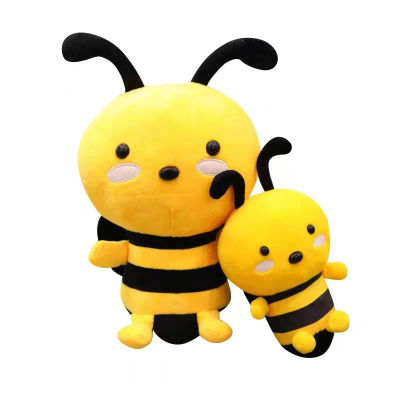 Bonita abeja con alas, juguetes de peluche, encantadoras muñecas de animales de peluche para niños, decoración del hogar de cumpleaños para bebés, regalos de navidad