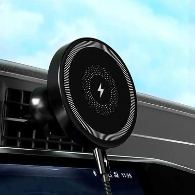 Soporte Magnético Inalámbrico para Coche con Cargador para Ventilación de Aire, para iPhone 17 16 Pro Max 15 14 13 12, Carga Rápida, Soporte para Teléfono Móvil
