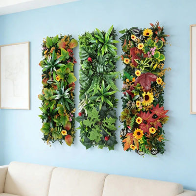 Paneles de Pared de Plantas Artificiales de 75x25cm, Fondo de Pared de Césped Artificial, Paneles de Cerca para Exteriores, Pantalla de Privacidad, Decoración para Jardín y Hogar