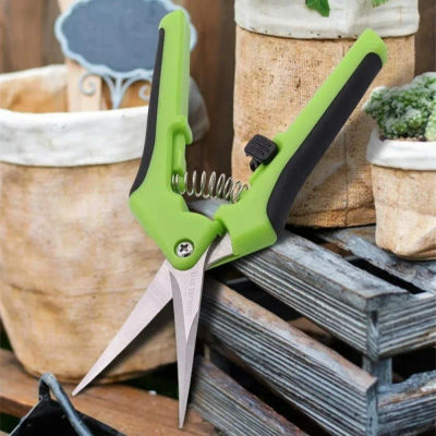 Tijeras de Podar de Acero Inoxidable, Tijeras de Jardín Manuales, Herramienta Práctica para Recortar Ramas, Flores y Cuidado de Plantas del Hogar
