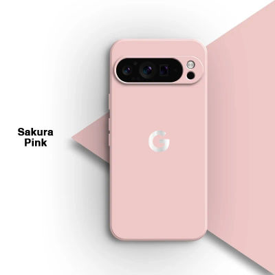 Funda de Silicona Líquida con Logotipo G para Google Pixel 10A 11 10 9 Pro XL 9A 8A 7A Pro, Protector Original a Prueba de Golpes con Cubierta para Cargador