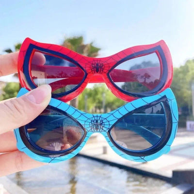 Gafas de sol de dibujos animados a la moda para niños, gafas de sol de tendencia UV400 de verano, gafas de sol reflectantes para exteriores para niños
