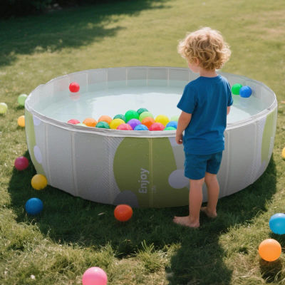 Piscina Plegable para Niños, Piscina Infantil, Piscina con Marco para Bebés, Bañera para Mascotas, Piscina Grande para Perros