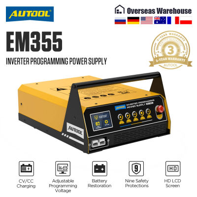 AUTOOL Inversor de Carga Rápida para Coche, Fuente de Alimentación y Cargador, Regulador de Voltaje, Transformador, Herramienta de Reprogramación Automática EM355 220V