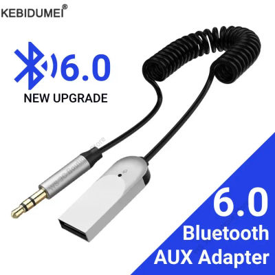 Receptor de Audio Bluetooth 6,0, Dongle USB a conector de 3,5mm, Audio Aux para coche, Kit manos libres para receptor de coche, transmisión BT
