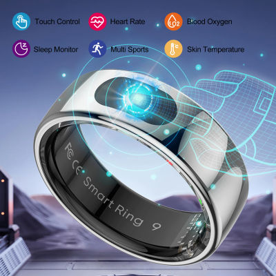 Anillo inteligente R08 para hombres y mujeres, función de Control táctil, Monitor de salud IP68 5ATM, resistente al agua, medida de temperatura de la piel, anillo inteligente nuevo