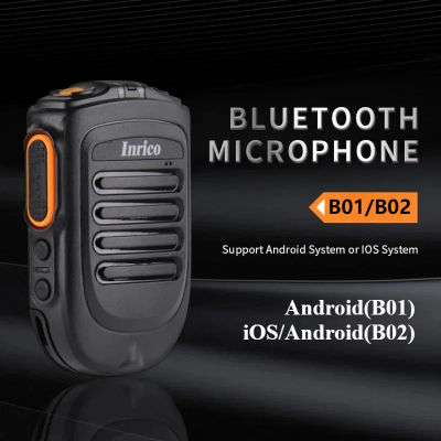Micrófono PTT inalámbrico Inrico B01 B02 versión iOS botón PTT inalámbrico micrófono Zello ptt botón altavoz para teléfono iOS/Android