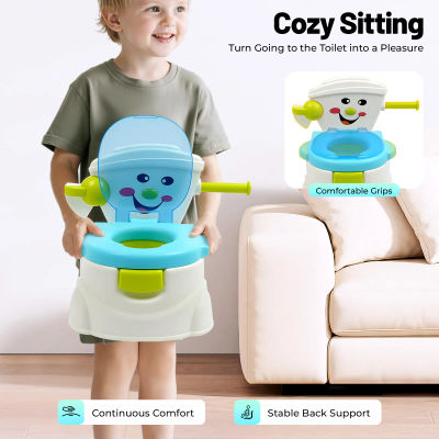 Asiento de entrenamiento para orinal portátil, carga de 60KG, inodoro para bebés, coches de dibujos animados, inodoro para niños pequeños de 6 meses a 5 años