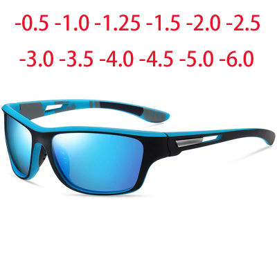 Nuevas gafas de sol para deportes al aire libre, gafas de sol para miopía para conducir, gafas de sol polarizadas antideslumbrantes cortavientos graduadas de 0-0,5-0,75 a-5,0