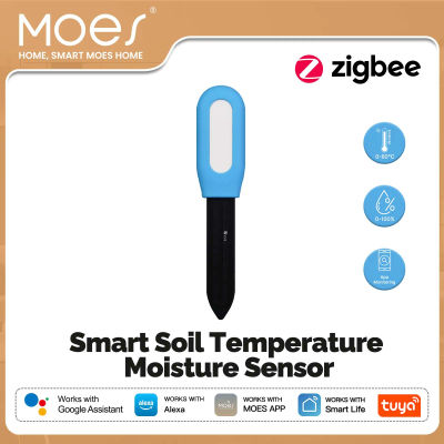 MOES Tuya ZigBee Sensor de humedad y temperatura del suelo Monitor de plantas automatización de jardín alerta de riego