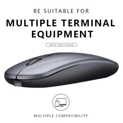 Ratón modo Dual Bluetooth inalámbrico recargable botón silencioso ajustable DPI USB 2,4G óptico adecuado para ordenadores portátiles nuevo