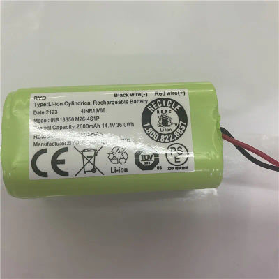 100% Original para batería INR18650 M26-4S1P 2600mAh de alta capacidad para limpieza de batería de robot BYD COMPANY LIMITED