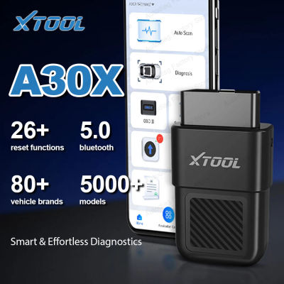 XTOOL Anyscan A30 Bluetooth Escáner automotriz profesional con 26+ servicios de reset, lector de códigos para diagnóstico de vehículos FCA SGW