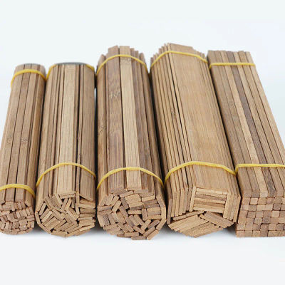 Lote de 10-100 Piezas de Madera de Bambú para Manualidades, Material para Modelos de Construcción, Fabricación de Muebles, Linternas y Adornos