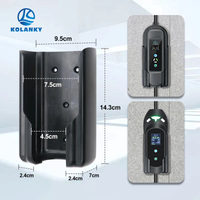 Soporte de caja de Control de cargador de vehículo eléctrico, soporte de enchufe de carga EV, soporte de caja de pared, fácil de instalar