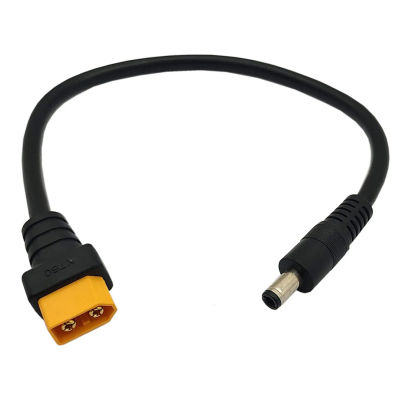 Cable adaptador XT60 macho a CC 5,5mm X 2,5mm macho, Cable de carga XT60 para alimentación de Monitor Fatshark Skyzone FPV