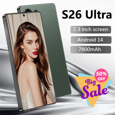 Caliente nuevo S26 Ultra Original Smartphone 7.3HD versión Global 5G tarjeta Dual teléfonos móviles baratos 7800mAh Android 14 teléfonos móviles