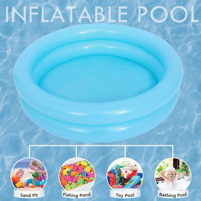Piscina inflable portátil para bebés, piscina infantil redonda de 60cm, juguetes de anillo de natación para niños