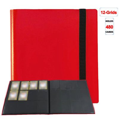 Carpetas de bolsillo con capacidad para tarjetas de 160/360/480/540, álbumes para juegos, funda para libro de tarjetas, carpeta de tarjetas de gran capacidad, cuaderno