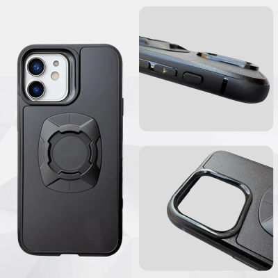 Soporte para funda de teléfono con bloqueo Twsit, funda para iPhone para bicicleta y motocicleta, bloqueo rápido apto para sistema cuádruple, soporte/soporte para teléfono 14 15 16 Pro Max