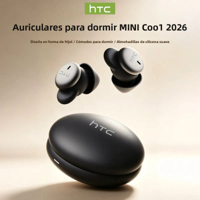 Audífonos Bluetooth HTC NE92 Sleeping Mini, Auriculares Inalámbricos TWS con Micrófono, Reducción de Ruido, Auriculares Intrauditivos Suaves