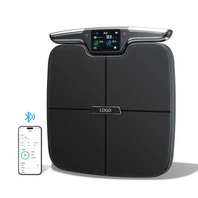 Báscula de peso corporal digital inteligente FSA o HSA elegante 8 electrodos más de 56 métricos -Rechargeable - WiFi y Bluetooth - Análisis de cuerpo completo
