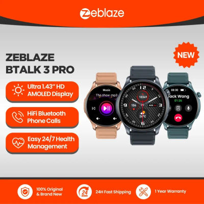 Nuevo reloj inteligente Zeblaze Btalk 3 PRO con pantalla AMOLED de 1,43 ", llamadas telefónicas Bluetooth, reloj inteligente con seguimiento de salud y Fitness