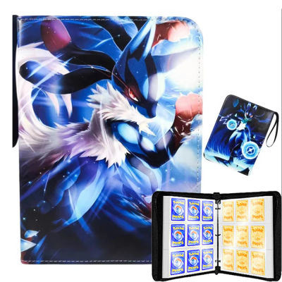 Álbum de Tarjetas con Cierre de PU para 900 Tarjetas, Carpeta para Colección de Juguetes, Tarjetas Pokémon y Otros Coleccionables