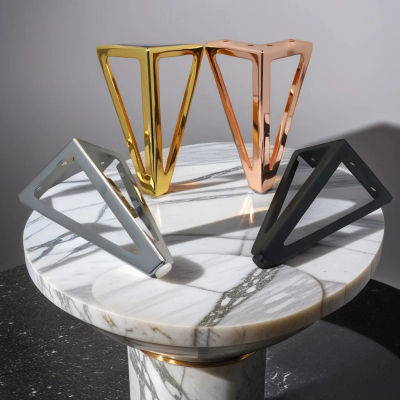 Patas de 15cm de altura para muebles, patas de Metal de hierro grueso para sofá, mueble de TV, baño, cama, mesa de centro, patas de repuesto, 4 Uds.