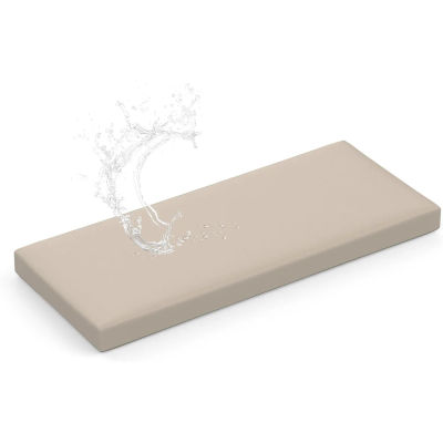 Cojín para muebles de Patio exterior con cremallera, cojines de asiento impermeables para banco/silla/ventana, almohadilla para asiento de terraza/cabina a prueba de aceite